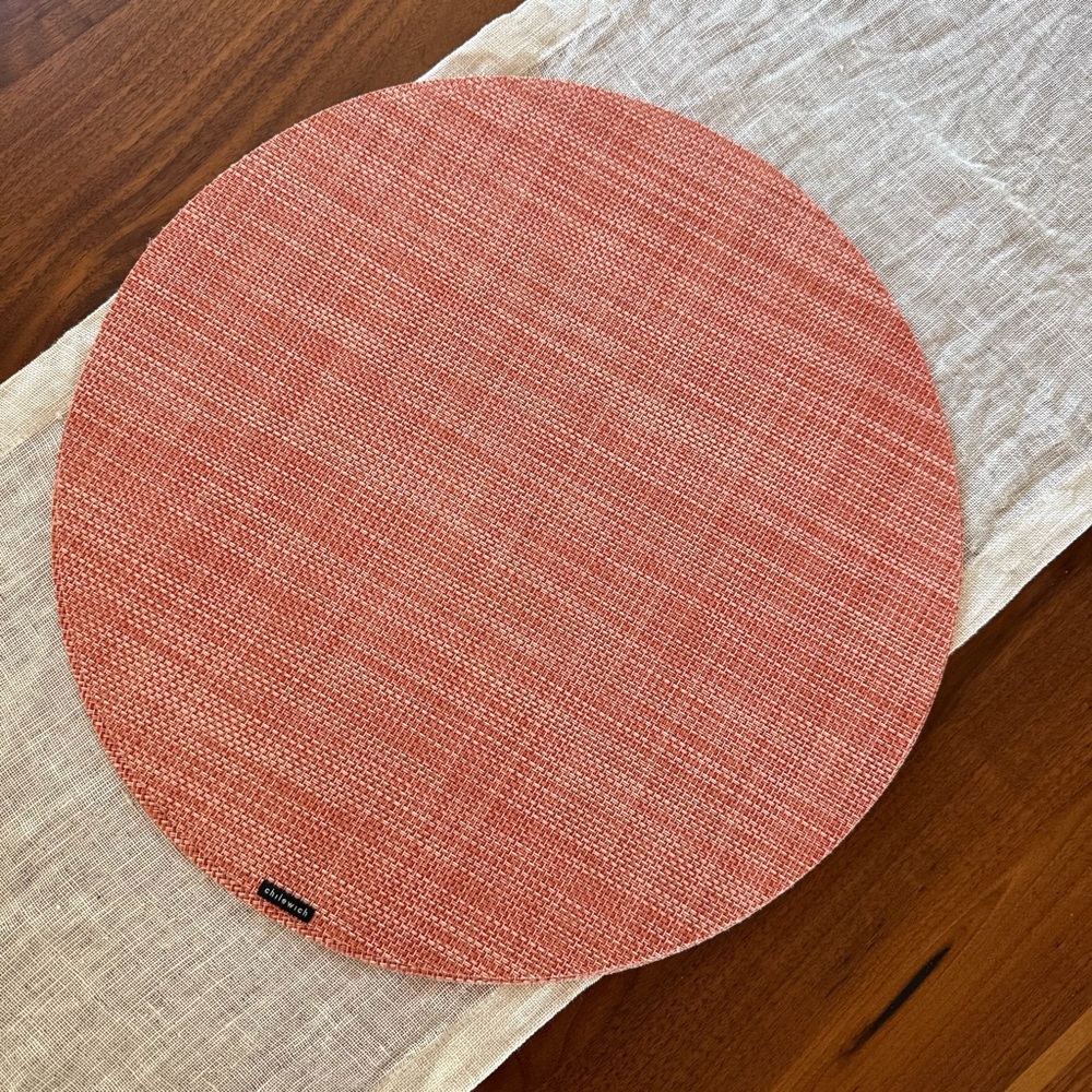 Chilewich Coral Round Placemat